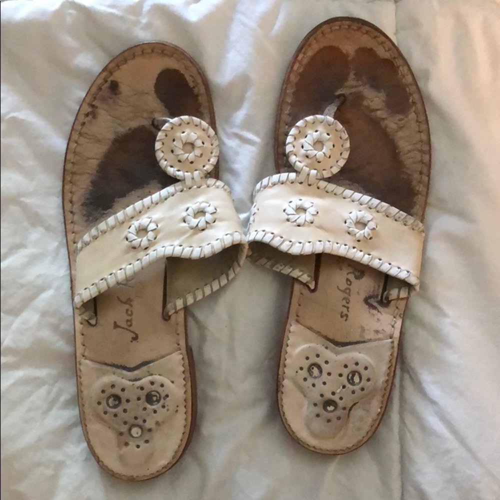 Beige Jack Rogers sandals